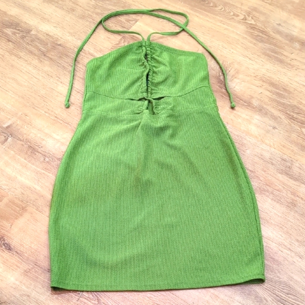 Wild Fable Green Backless Dress